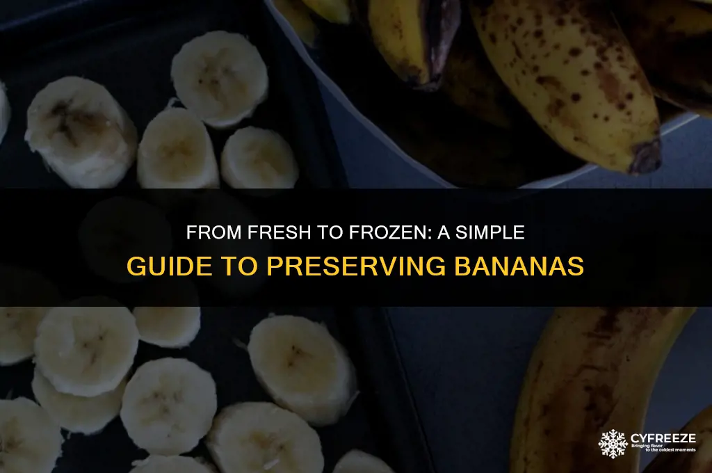 how to freeze fresh bananas