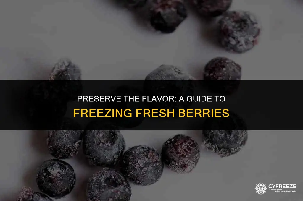 how to freeze fresh berries