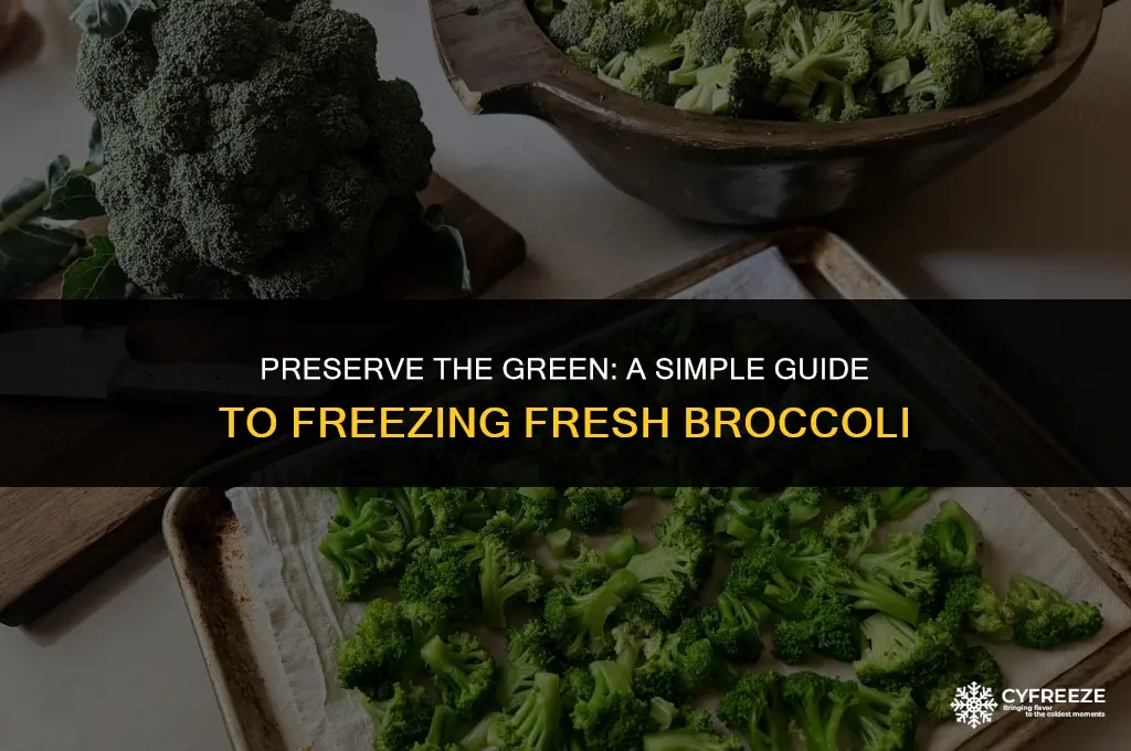 how to freeze fresh broccoli