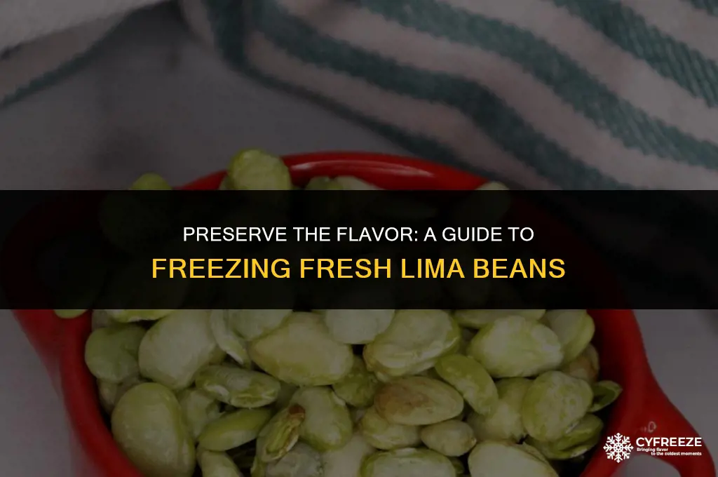 how to freeze fresh lima beans