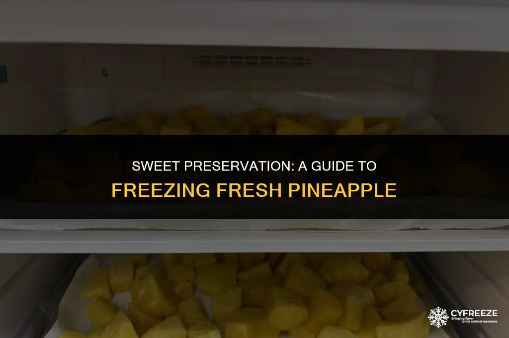 how to freeze fresh pineapple