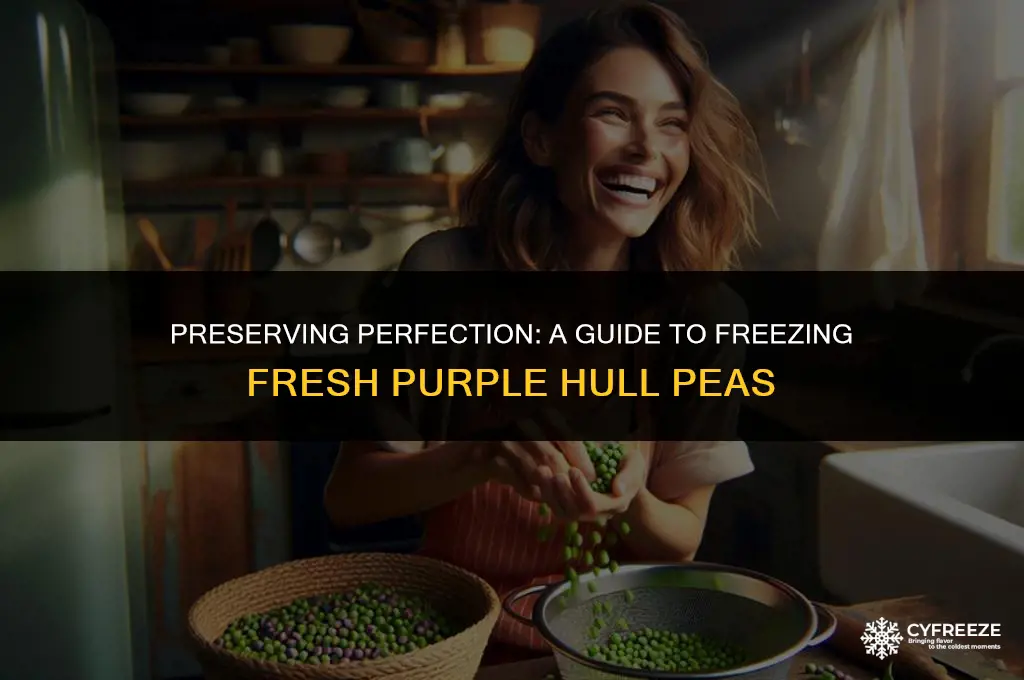 how to freeze fresh purple hull peas
