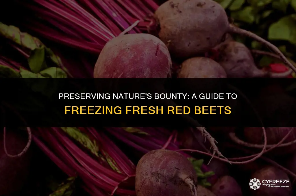 how to freeze fresh red beets