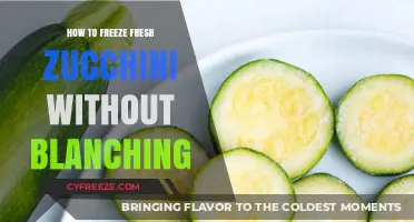 Preserving Summer's Bounty: No-Blanch Freezing of Fresh Zucchini