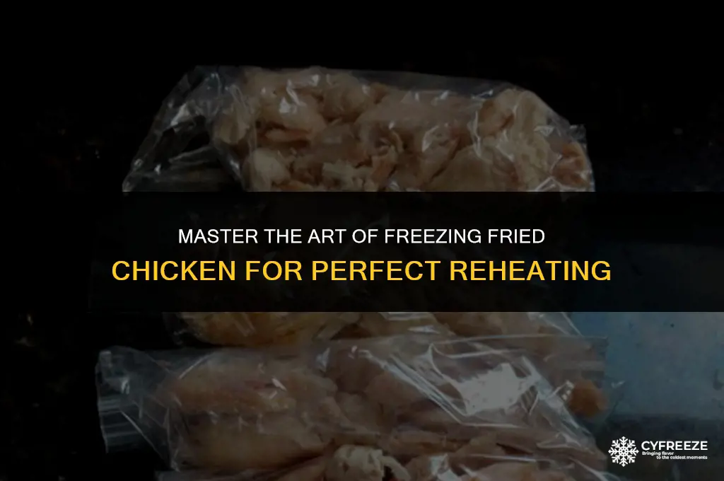how to freeze fried chicken