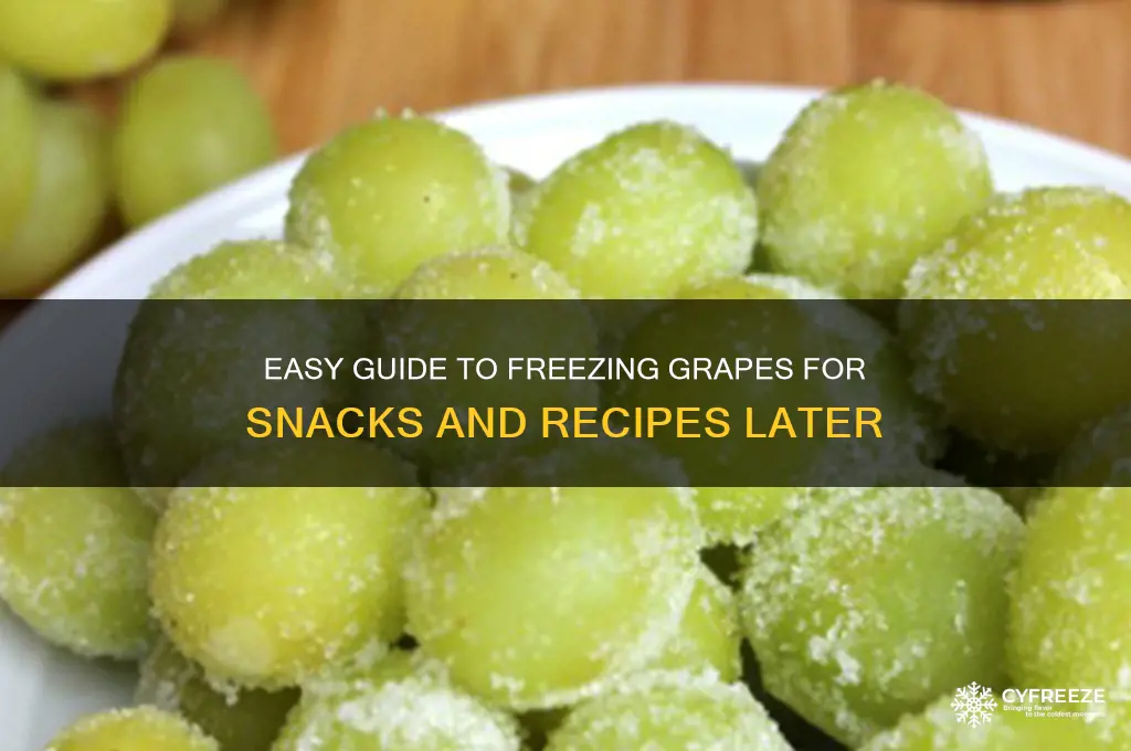 how to freeze grapes for later use
