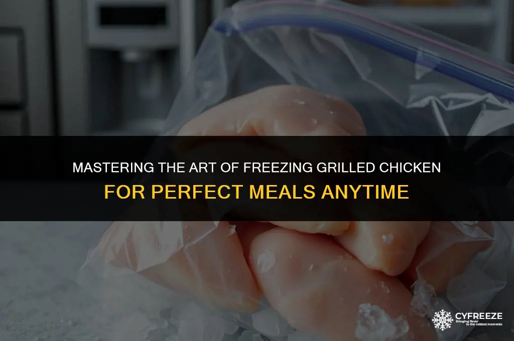 how to freeze grilled chicken