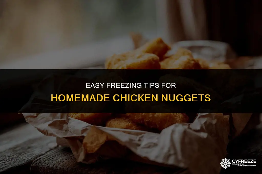 how to freeze homemade chicken nuggets