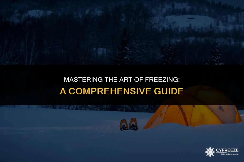 how to freeze inside fridge
