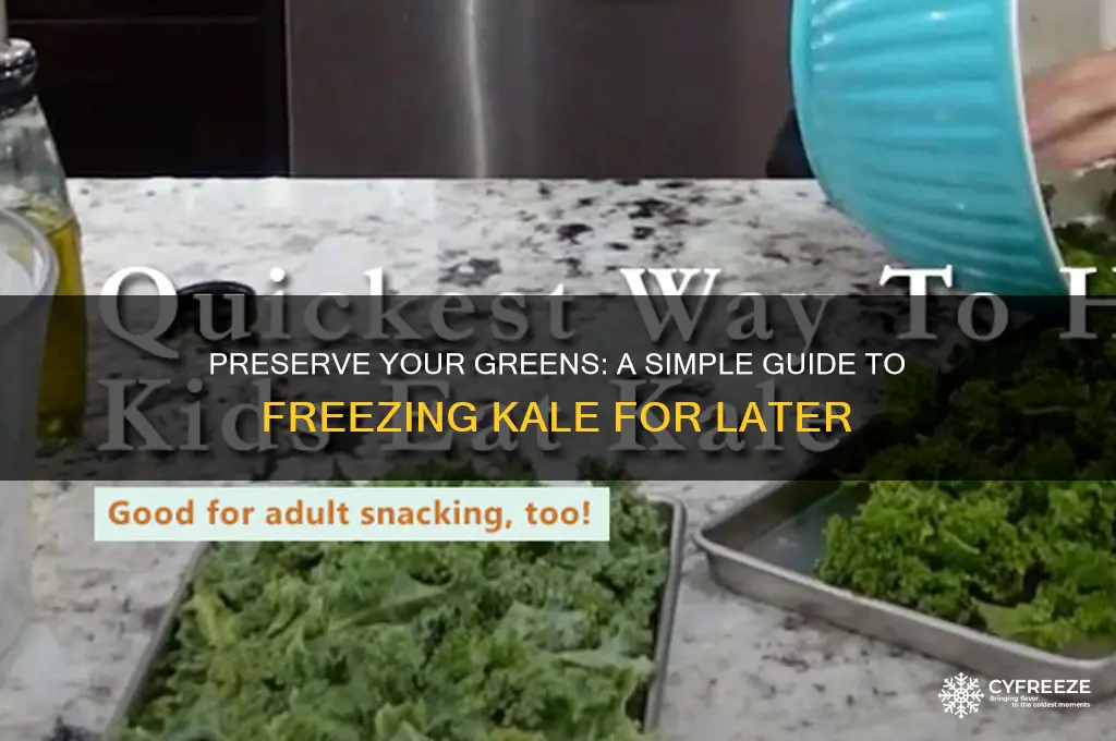 how to freeze kale for later use