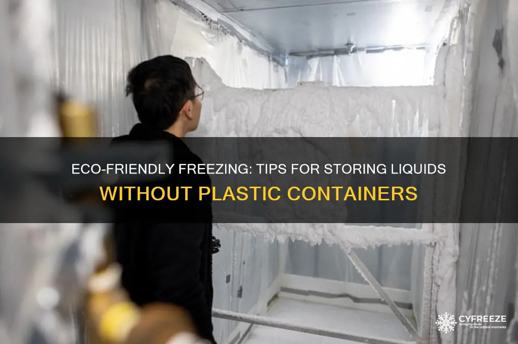 how to freeze liquids without using plastic