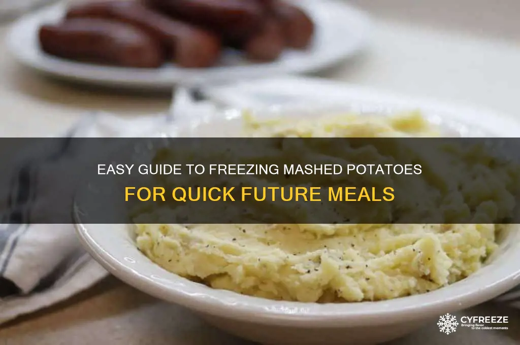 how to freeze mashed potatoes for later use