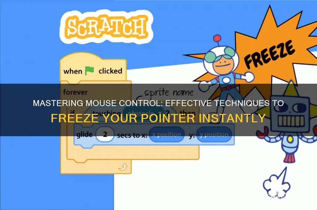 how to freeze mouse pointer