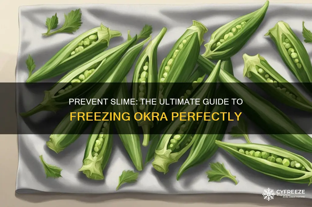 how to freeze okra so it doesnt get slimy