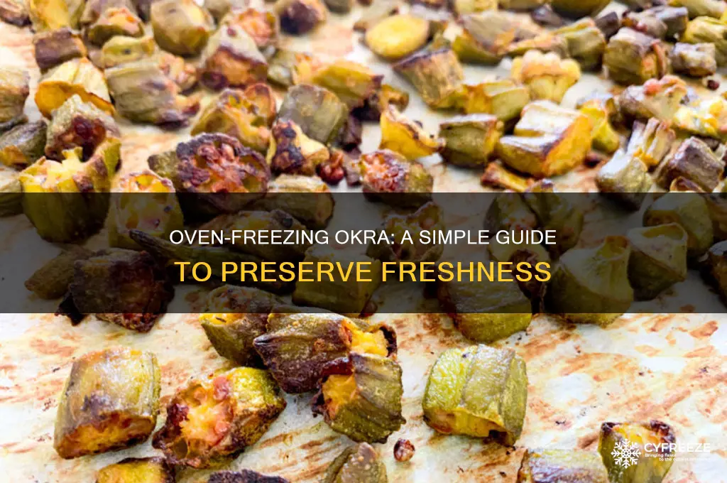 how to freeze okra using oven