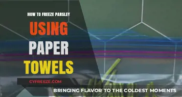 Preserve Fresh Parsley: Easy Freezing Method with Paper Towels