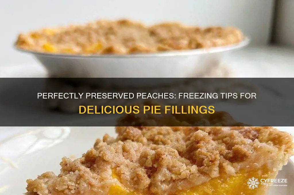 how to freeze peaches to use in pie filling