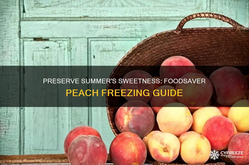 how to freeze peaches using a foodsaver