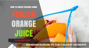 Freeze Peaches Perfectly: A Simple Method Using Frozen Orange Juice