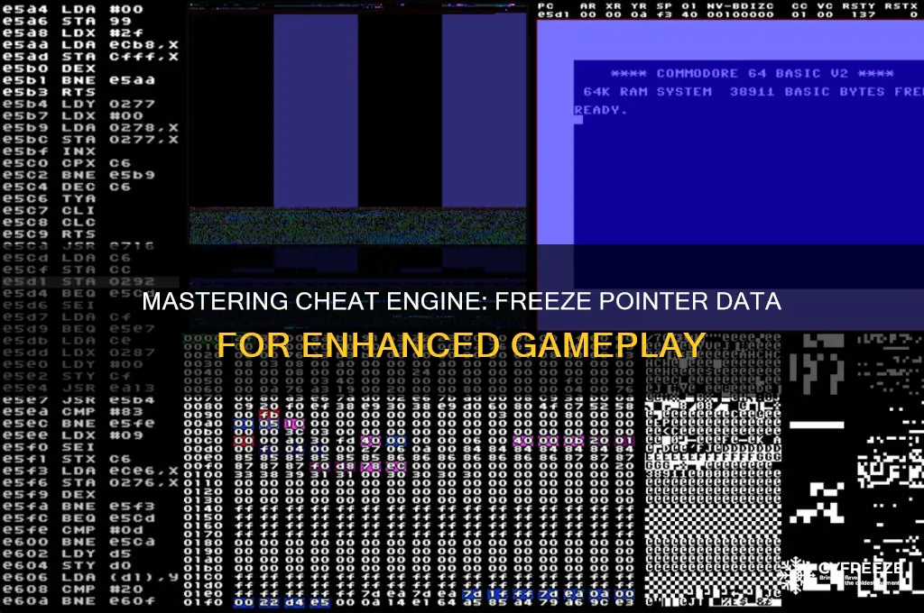 how to freeze pointer data cheat engine