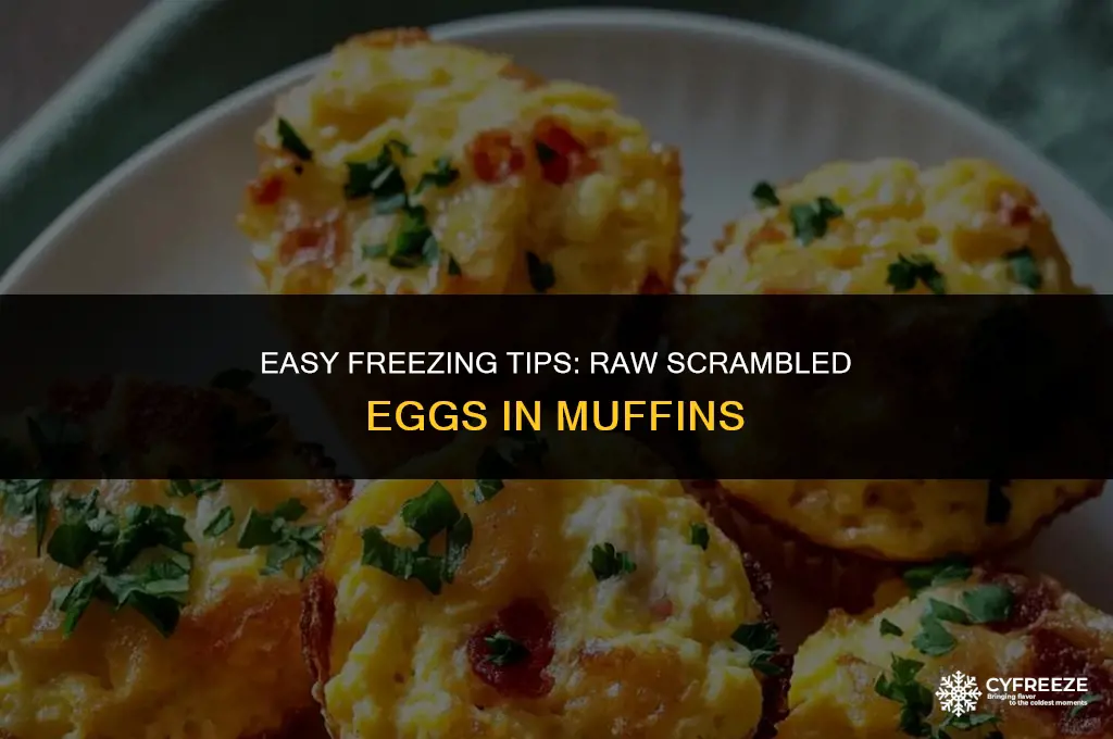 how to freeze raw scrambled eggs in muffins