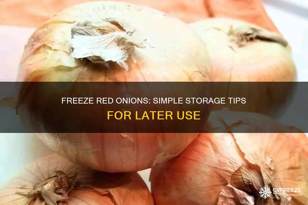 how to freeze red onions and use later