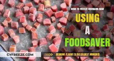 Preserve Rhubarb Freshness: Raw Freezing with FoodSaver Guide