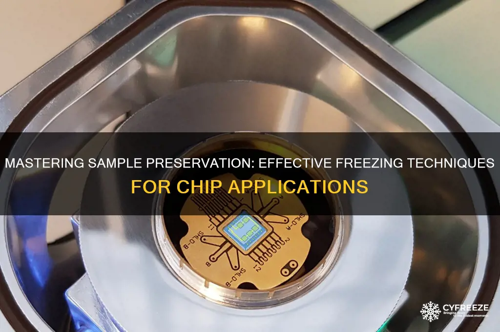 how to freeze samples for use in chip
