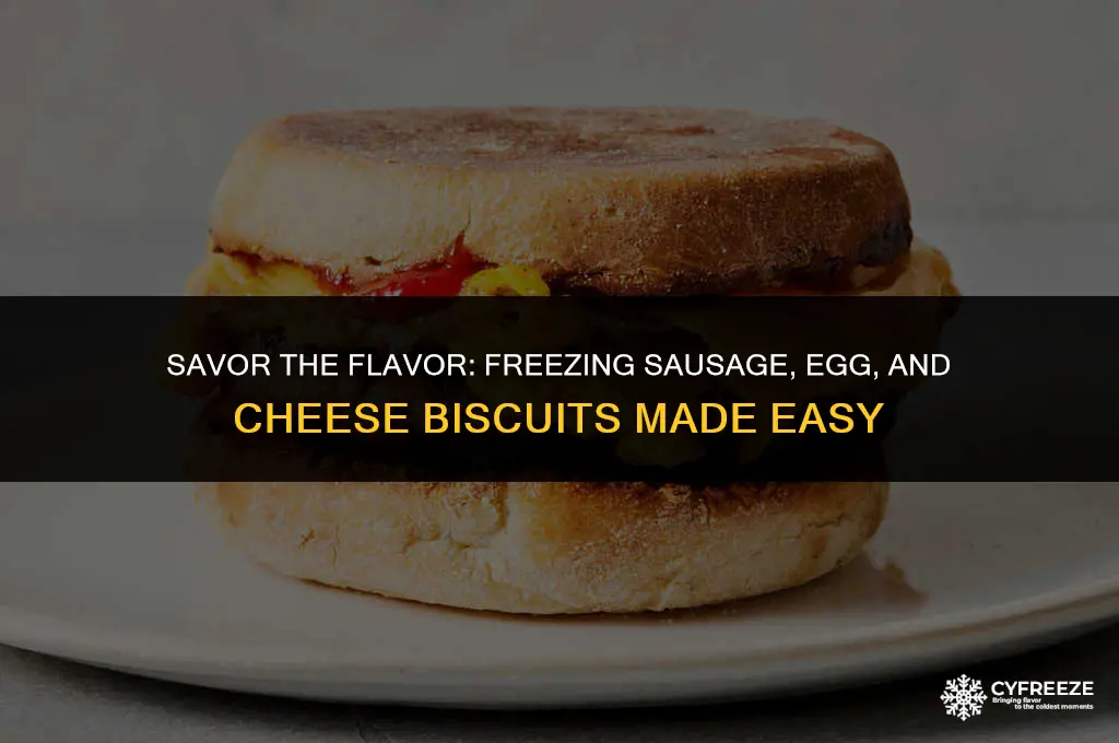 how to freeze sausage egg cheese biscuits