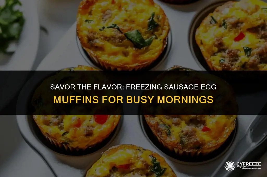 how to freeze sausage egg muffins