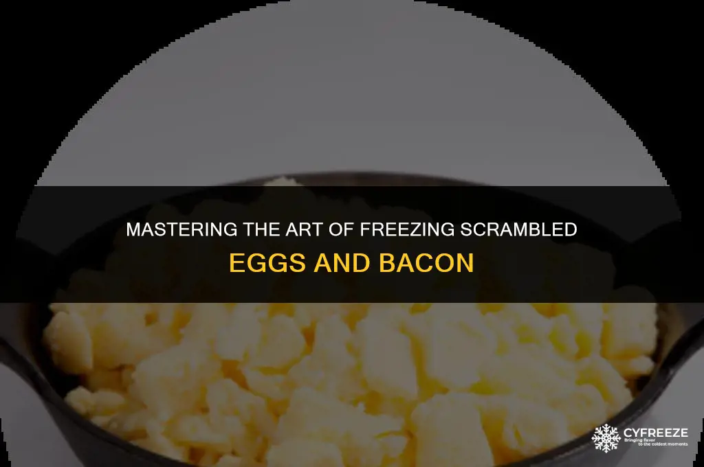 how to freeze scrambled eggs and bacon