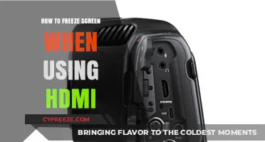 Freeze Your HDMI Screen: Simple Steps for Pausing Display
