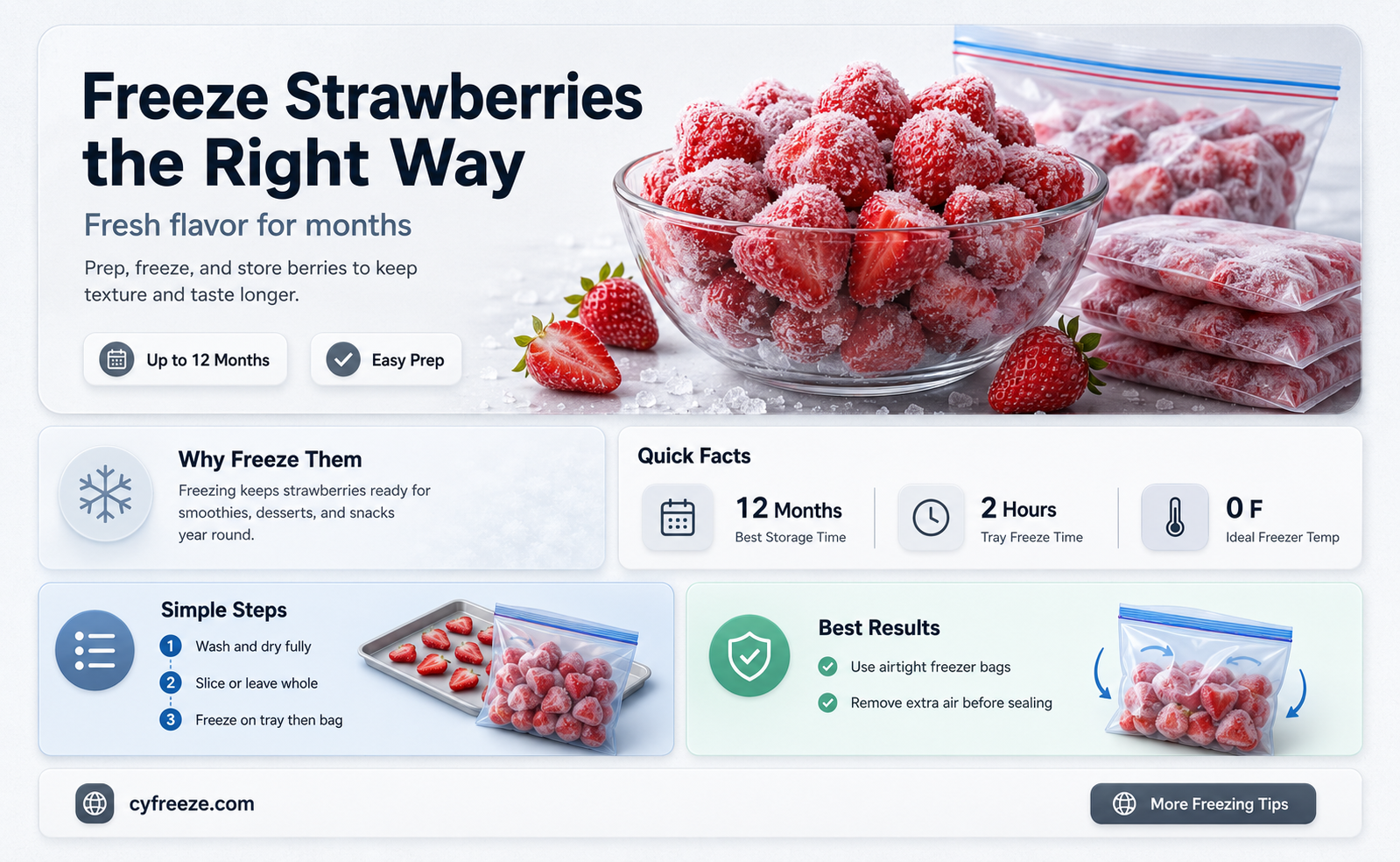 can you freeze strawberries for later use