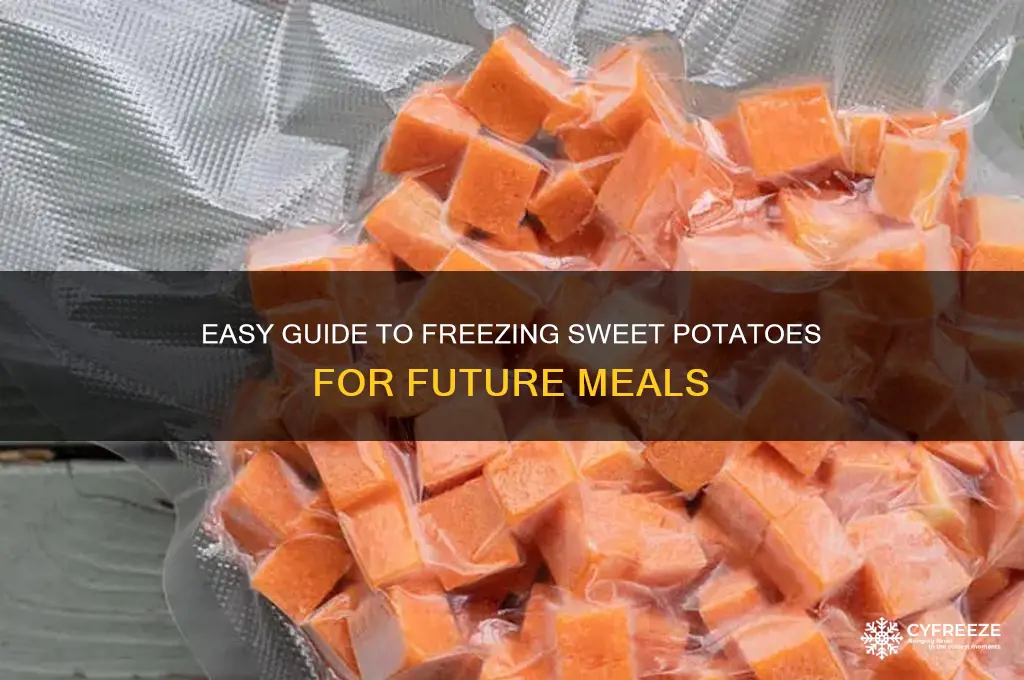 how to freeze sweet potatoes for later use