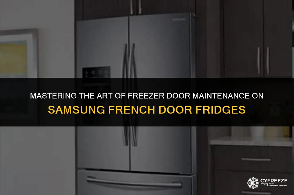 how to freezer door on samsung french door fridge