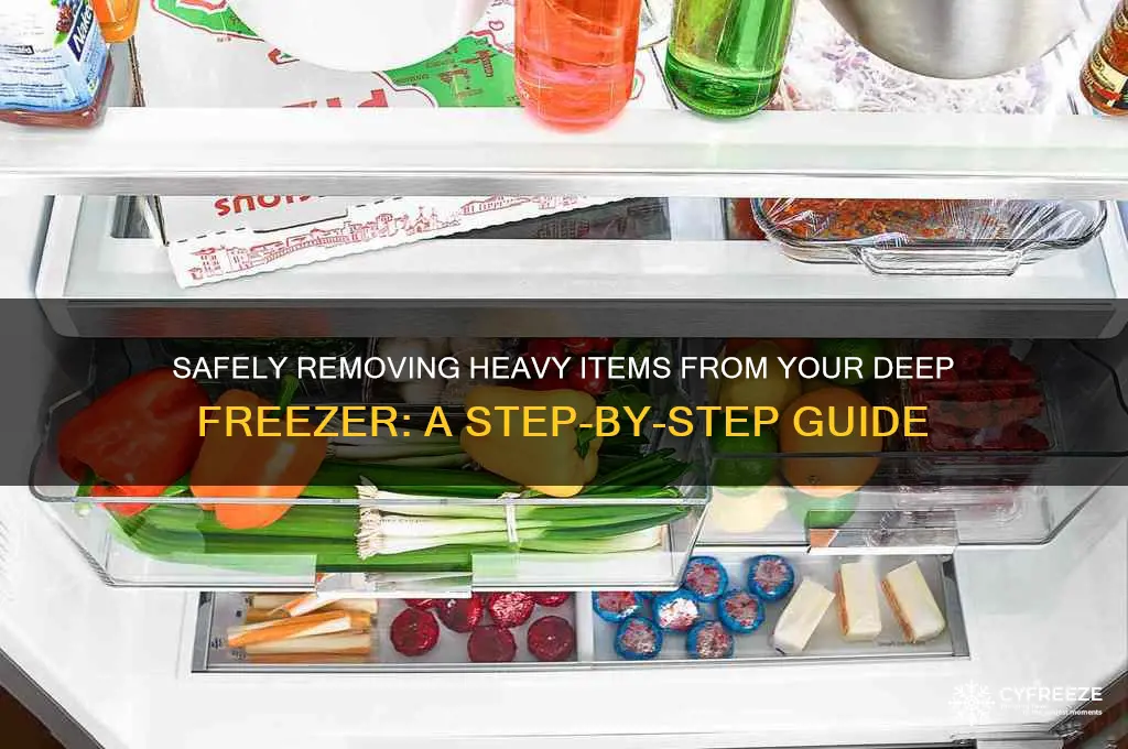 how to get 100 pound things out of deep freezer