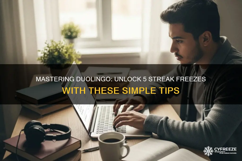 how to get 5 streak freeze duolingo