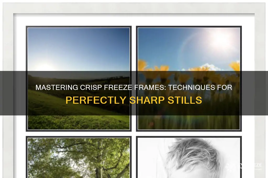 how to get a crisp freeze frame