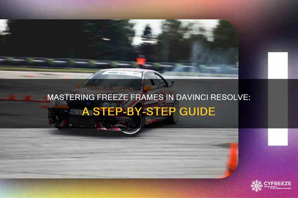 how to get a freeze frame in davinci resolve