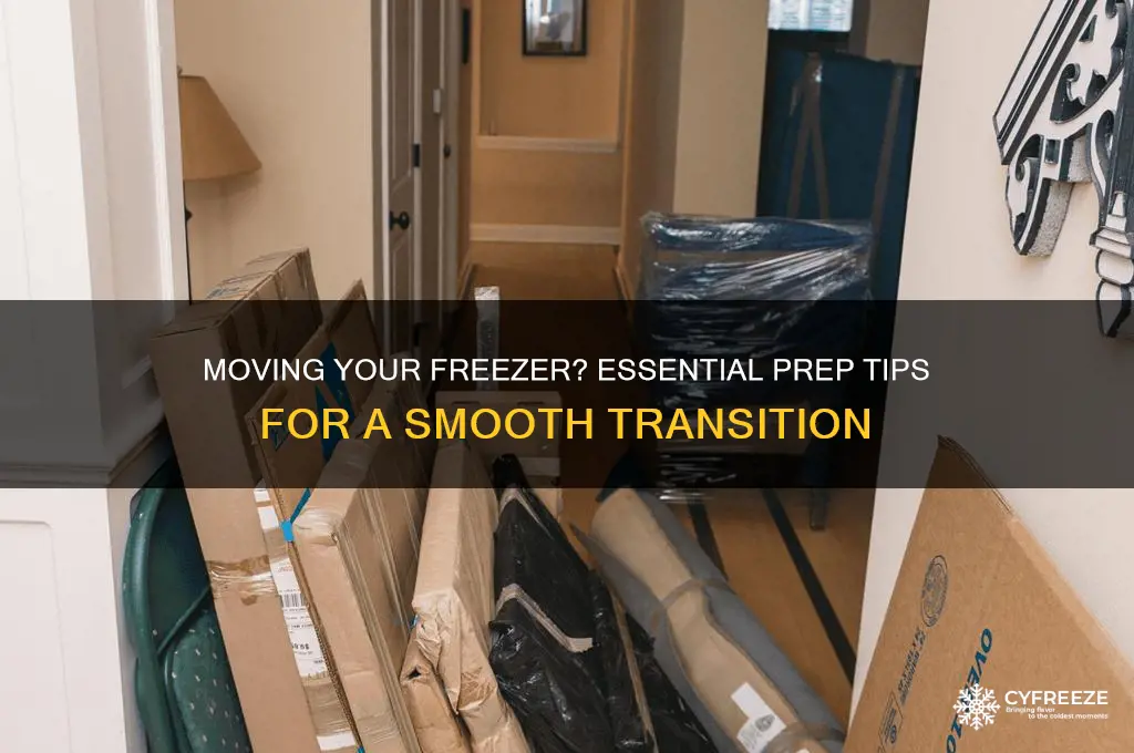 how to get a freezer ready for moving