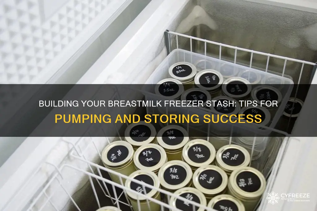 how to get a freezer stash of breastmilk