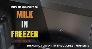 Stock Up Smart: Efficiently Freezing a Large Milk Supply