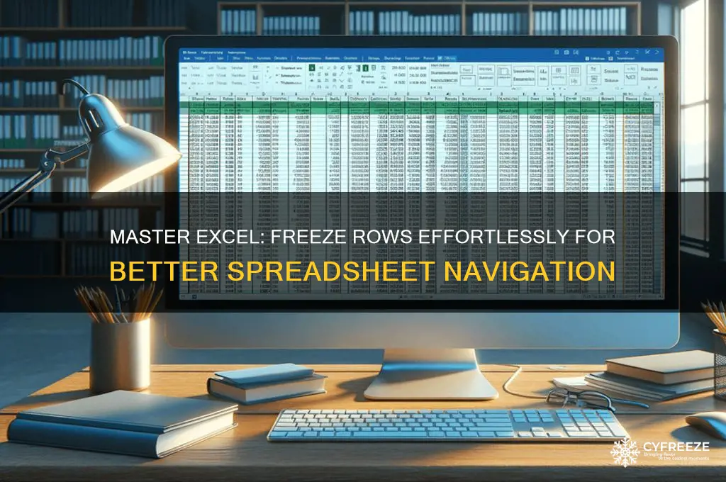 how to get a row to freeze in excel