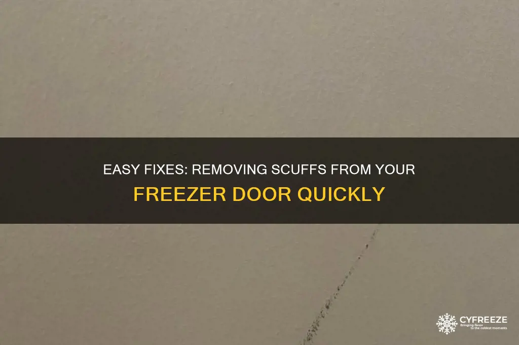 how to get a scuff of freezer door