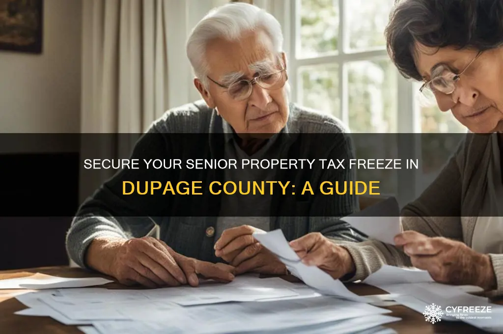 how to get a senior property tax freeze in dupage