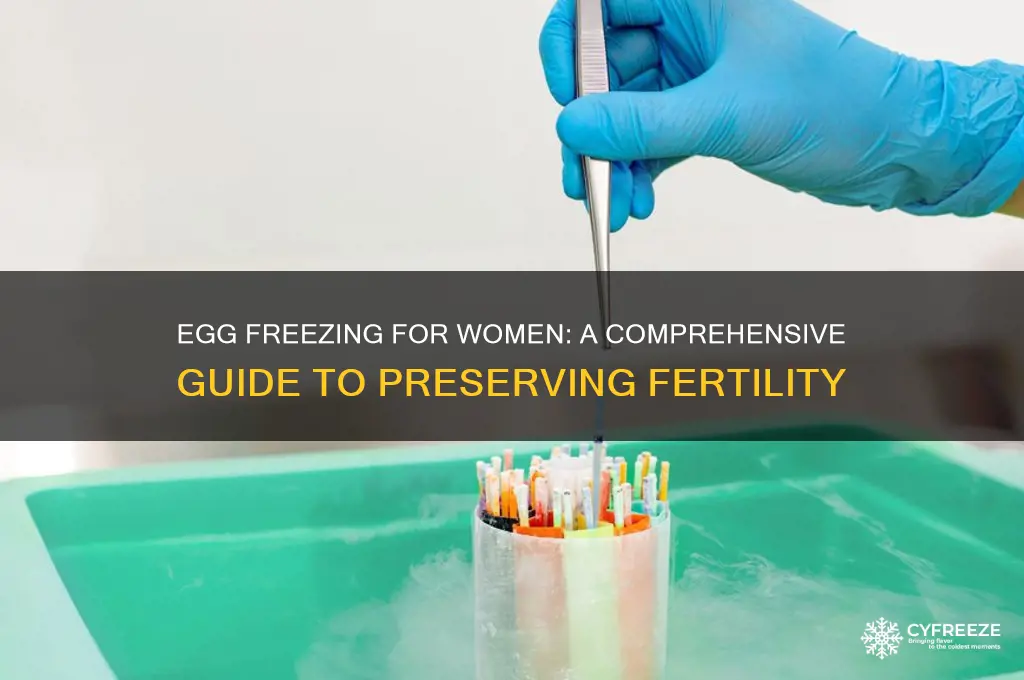 how to get a womams eggs to freeze