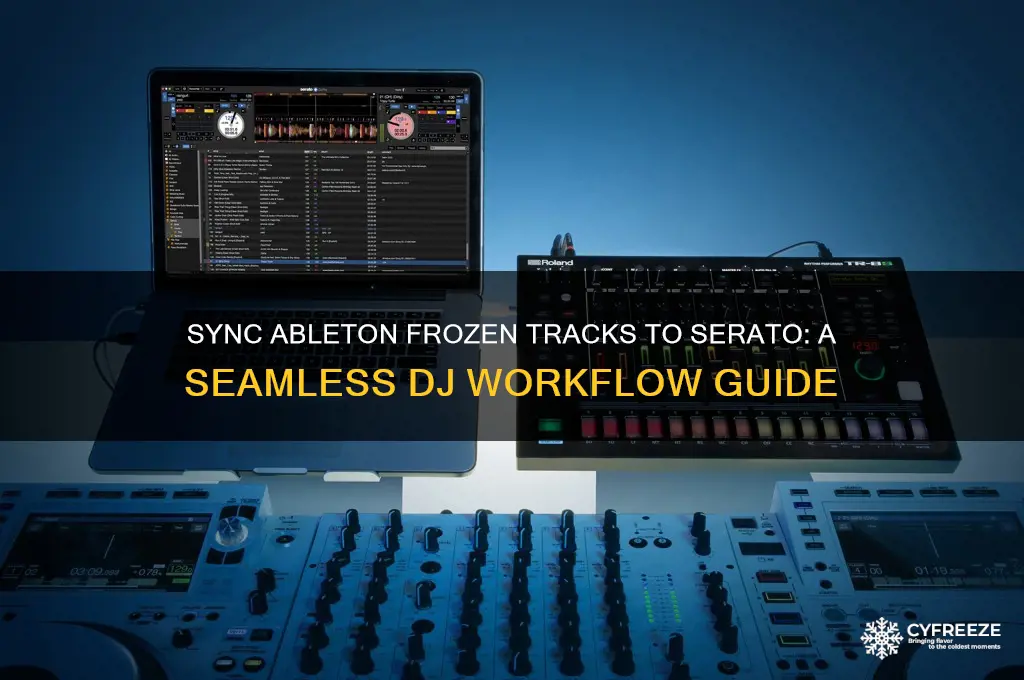how to get ableton freeze tracks into serato