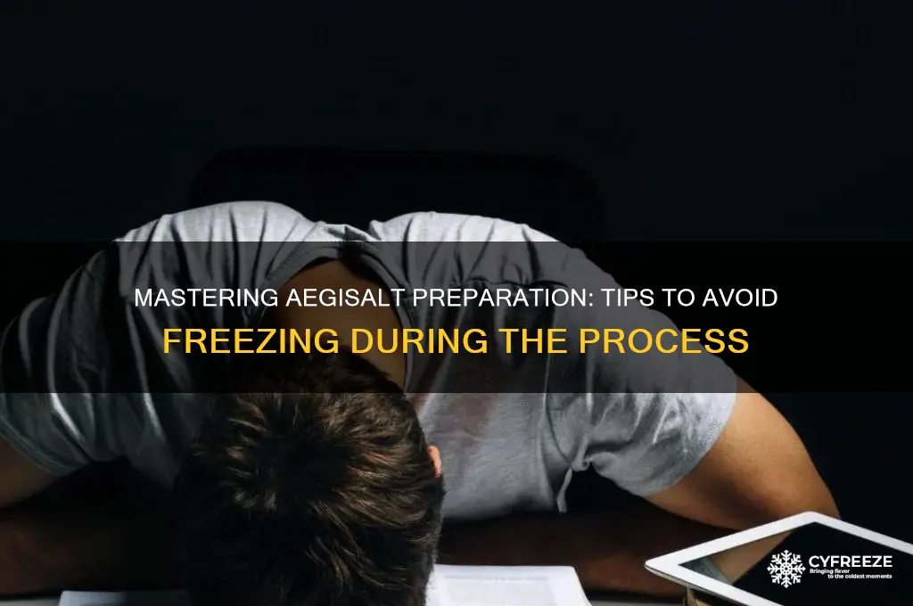 how to get aegisalt without freezing