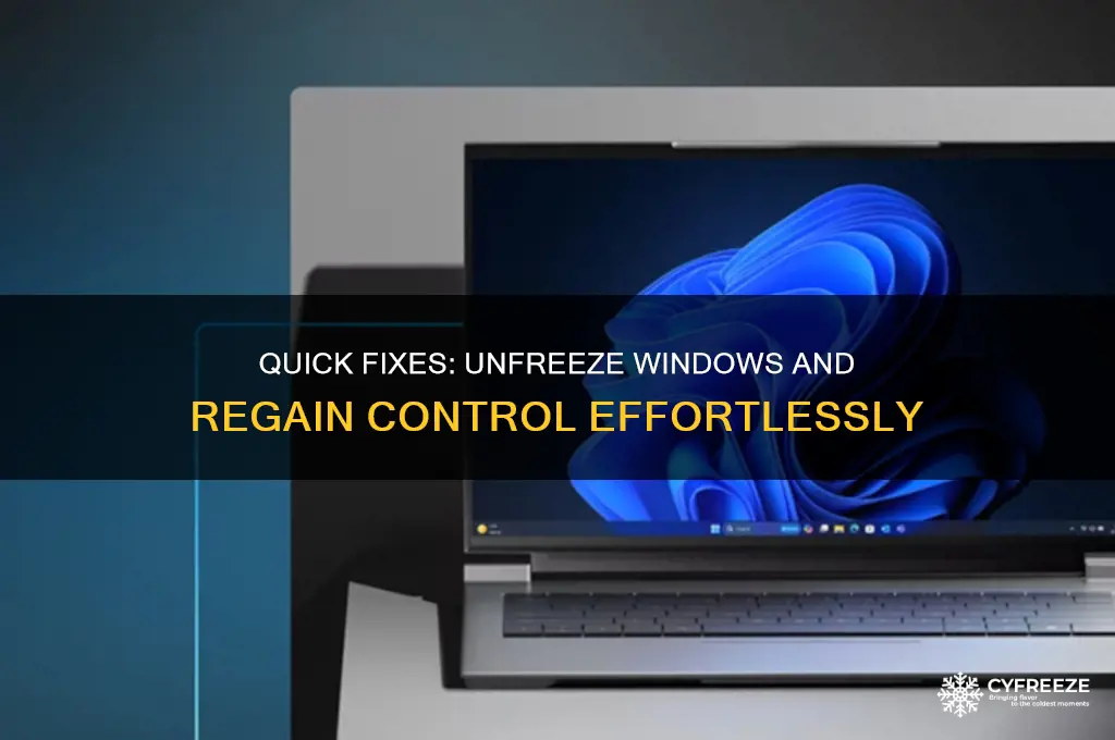 how to get back to windoes whrn something freezes