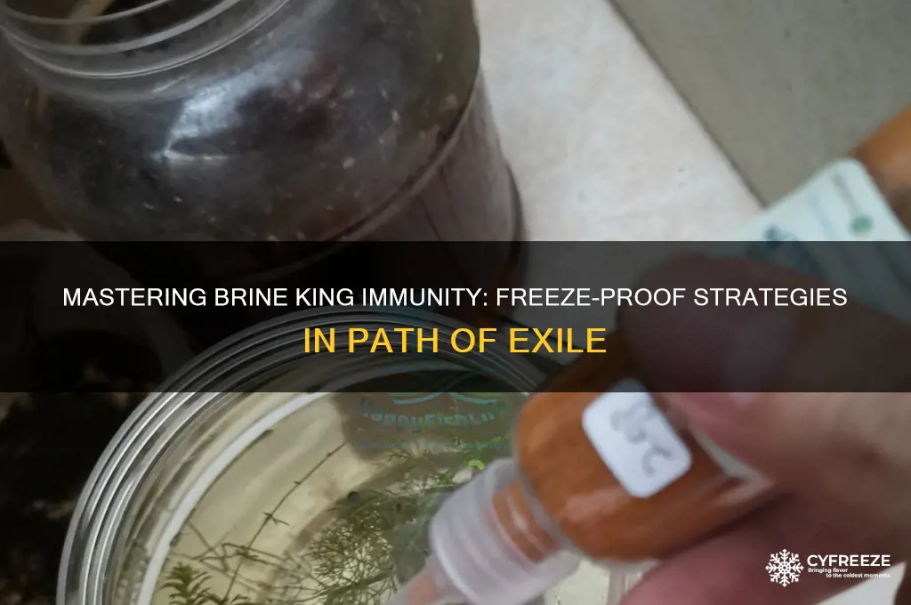 how to get brine king immune to freeze poe